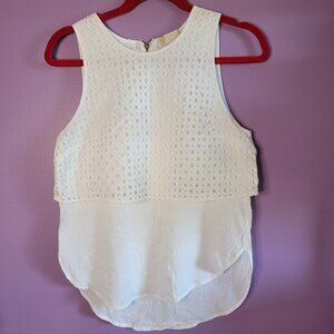 Michael Kors Basic Layered Sleeveless round neck Tank Top Shirt size S